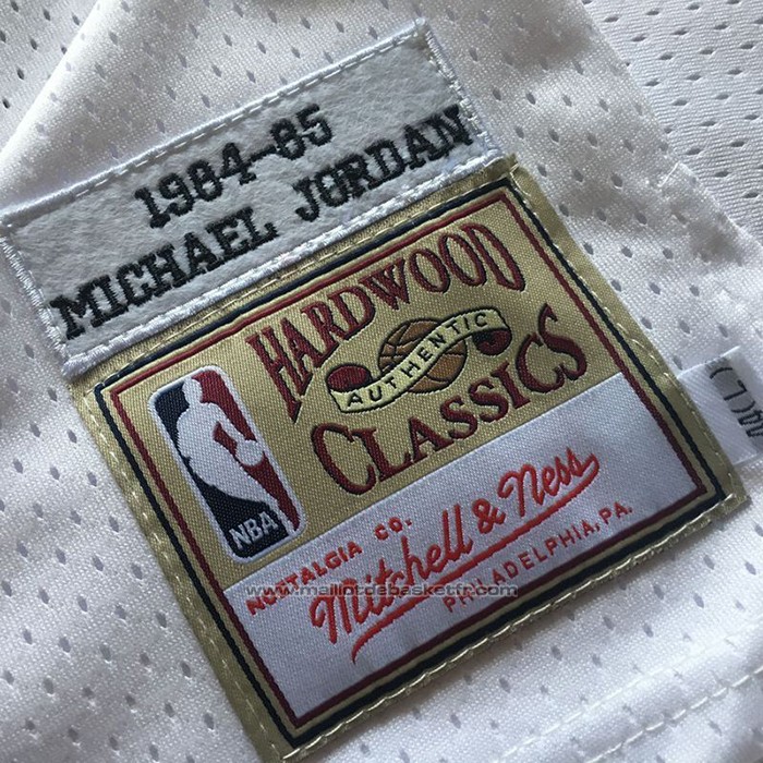 Maillot Chicago Bulls Michael Jordan #23 Hardwood Classics 1984-85 Blanc